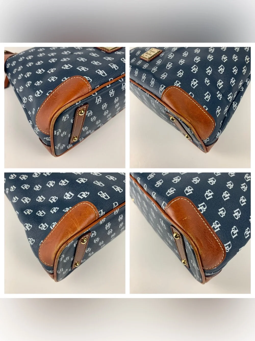 Dooney & Bourke Gretta Hobo Navy Blue Medium Shoulder Bag Purse
